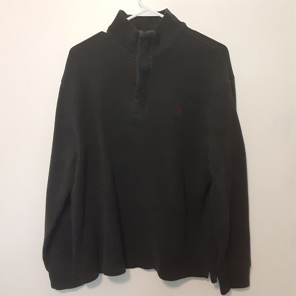 Polo Ralph Lauren Adult Mens M Gray 1/4 Zip Button Sweater